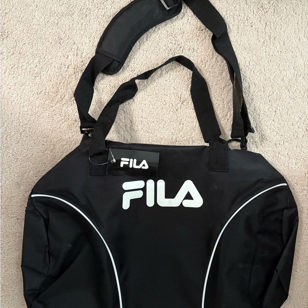 Fila Black and White Sports Bag